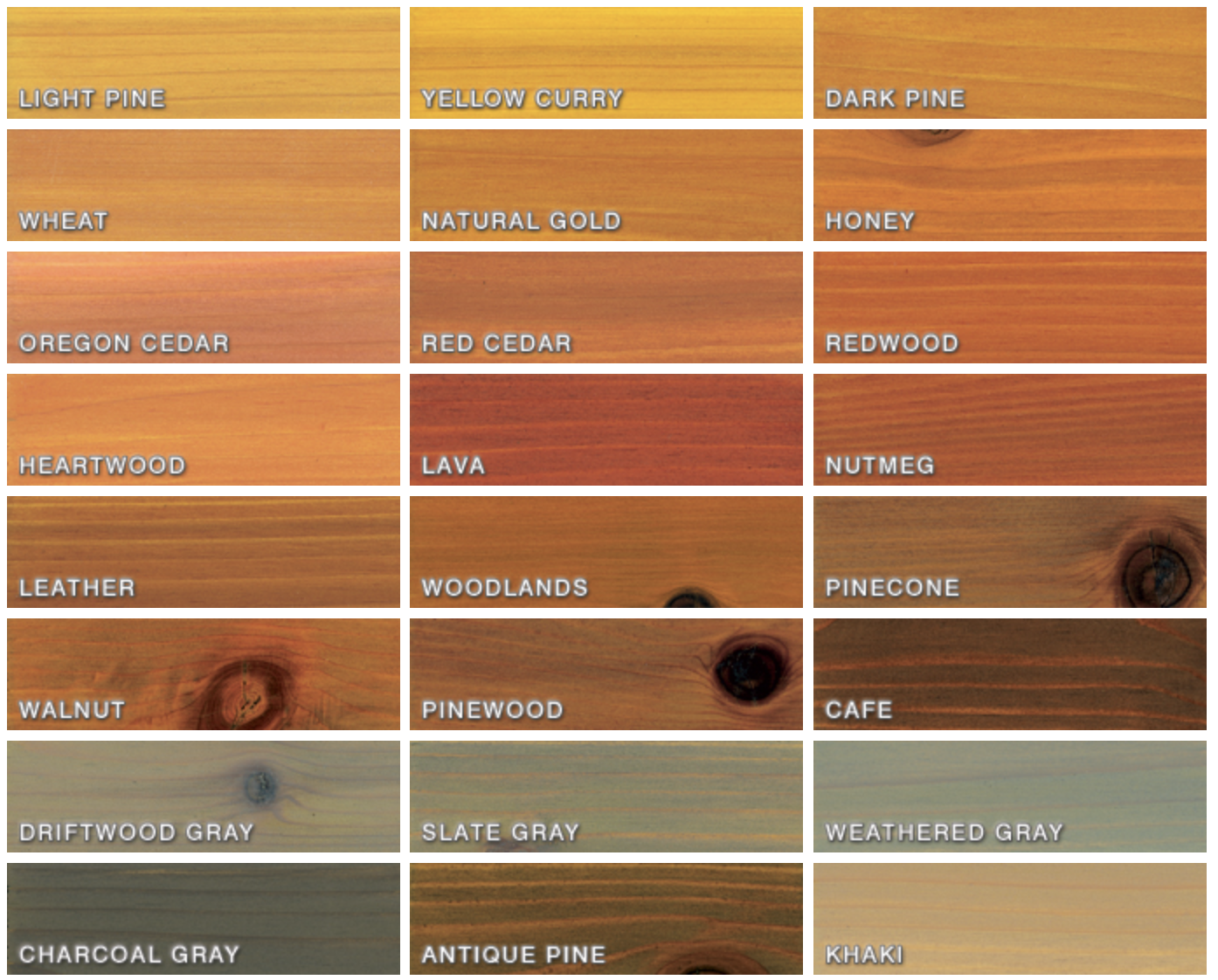 timber framing stain colors