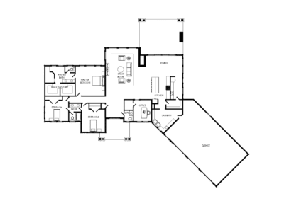 timber frame house floor plan