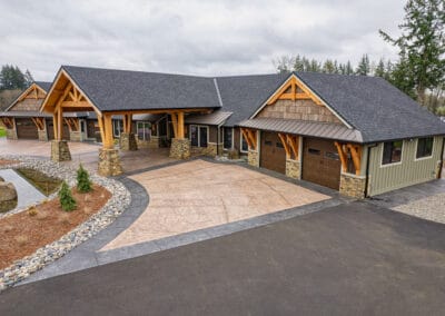 Distinctive Rustic Single Story Timber home