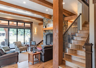 staircase post and beam