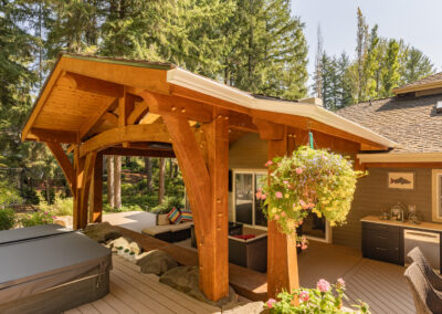 outdoor timber patio
