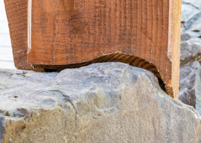stone edge timber